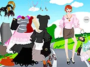 Fashion Mania free online dress up game preparing a model for a glamorous photo shoot