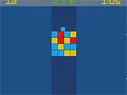 Play Square Universe Match 3 Online game free, swapping colored blocks in a puzzle game, escaping lowering electricity