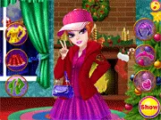 Little Christmas Cutie Makeover free game; applying funky makeup and dressing up in trendy clothes online