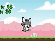 Play Moyo Happy Cat Online Runner game free, happy cat running and jumping to avoid stones and bees, fast-paced arcade game