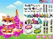 Play Royal Cat of Princess dress up game free online, styling the princess's pampered cat with crowns, necklaces, and regal outfits