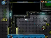 Battle for Planet Zogran free online top-down shooter game screenshot with robots