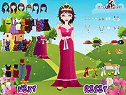 Jamie Dressup game screenshot showing a girl wearing a vibrant and trendy outfit, ready for a party bash
