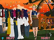 Marissa Dress Up memory challenge game screenshot showing a girl wearing an outfit that players must recreate perfectly