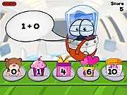 Bleepy the robot delivering colorful gifts to other lovestruck robots in the free online matching puzzle game