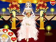 Wedding Party Dress Up game screenshot, style a pretty bride for her special day, play free bridal fashion game online