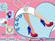 Play Love Shoes Design free online. A fashion game to design high heels, flats, and platform shoes with unique colors and accessories.