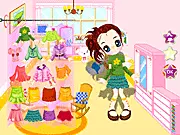 Brilliant Ladylike Fashion Dressup game screenshot showing a girl model in an elegant gown and stylish accessories.