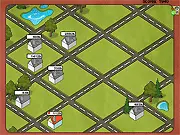 Screenshot of the Elite Realtor game showing various house icons, dollar signs, and rapidly changing real estate market price indicators.