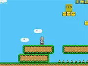 Ballman free online sidescroller game, running to grab the key and reach the exit on PlayArcadeHub