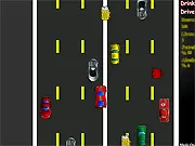 Play Don't Drink'n Drive free online high-score game, driving a car and dodging beer bottles while avoiding other vehicles