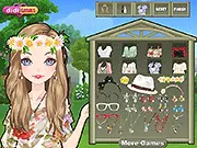 Play Country Girl Make Up online game free, applying makeup like eyeshadow and lipstick, country style makeover