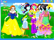 Play Fairy Tale Princess Dress Up Online game free, girl dressing up like a princess in a magical gown, create your own fairy tale princess