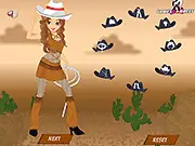 Play Billie Cowgirl Dressup free online game, creating a genuine and stylish Western outfit for the cowgirl model