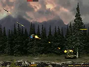 Screenshot of the Red Riot online action shooter game with the player character fighting enemies