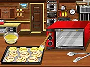 Gameplay screenshot of Crispy Snack Rolls showing the final golden-brown snack rolls arranged on a plate with dipping sauce, indicating a successful recipe completion.