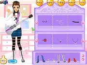 Play Guitar Girl free dress up online game on PlayArcadeHub. Stylize a beautiful young lady with a guitar for her live concert.