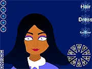 Play Snow Magician Makeover free online dress up game, styling the magician with frosty clothes, accessories, and makeup