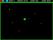 Color Trapper free online arcade game screenshot showing colored balls and block