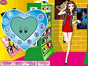 Punk Girl in CD Store dress-up game, free online game to choose punk rock outfit, alternative fashion style