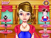 French Princess Makeup and Dress Up game with spa products, cosmetics, and elegant outfits
