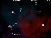 Replicat free online action game, sci-fi spaceship game on PlayArcadeHub, avoid your past game, challenging arcade shooter