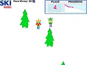 Ski Racers downhill racing tournament free online game screenshot