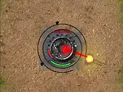 Nautilus THEL Defense game screenshot, laser shooting at robot hordes, free online tower defense game, PlayArcadeHub