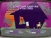 Screenshot from MAKE IT as an Artist simulation game, managing an art career online
