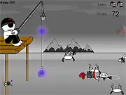 Soul Fishing free online arcade game where an evil minion is fishing for souls
