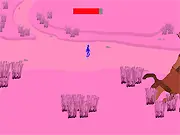 Nootro free online game screenshot, abstract and strange environment symbolizing personal fears and problems, available on PlayArcadeHub