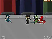 Play Halloween Mayhem free online arcade game where you steal candy from kids