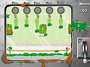 Take a Punt free online betting game where players bet tokens on green blobs winning a race on PlayArcadeHub