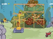 Play Rigg's Digger free online puzzle game where you move blocks to get bits of wood down under a time limit on PlayArcadeHub