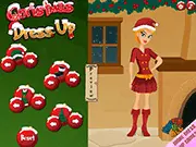 Play Christmas Girl Dress Up free online fashion game featuring holiday clothes, accessories, and customization on PlayArcadeHub