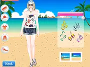 Play Walk in Seaside free online dress up game, create the perfect coastal outfit on PlayArcadeHub