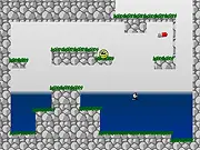 Screenshot of Dizzy Paul free online game showing the smiley face character rolling on a platform