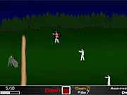 Attack Of The Dead free online game screenshot showing player defending the base from incoming zombies on PlayArcadeHub