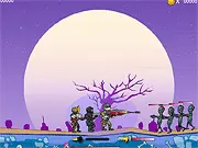 Grave Blaster free online game thumbnail showing team fighting zombies on PlayArcadeHub