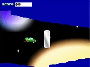 Tankopter Revamped game screenshot showing a flying tank dodging and shooting floating walls