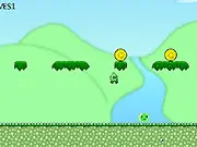 Play Bloomer Run online free, classic 2D platformer game, collect coins and jump, One Six Games