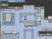 Screenshot from Back Door: The Call free online game showing a mysterious, dimly lit room with a telephone ringing in the foreground.