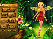 Free online Dream Flower Fairy game featuring an ethereal fairy with glowing wings, wearing a beautiful floral gown, surrounded by magical blossoms