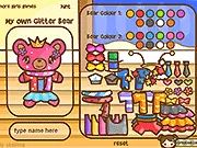 Play Glitter Bear Dress Up online free game - styling and fashion simulator for cute teddy bear on PlayArcadeHub