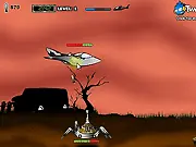 Spider Force free online retro aerial shooter game destroying helicopters with missiles on PlayArcadeHub