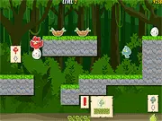 Bird Jungle Rescue free online game, help birds find missing eggs, timed puzzle platformer game