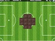 Screenshot of the Clod2Sod online puzzle game grid showing a football field with a mix of brown 'clod' tiles and green 'sod' tiles