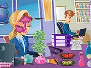 Play Office Room Makeup free online slacking game, sneaking to apply makeup while hiding from the boss at work