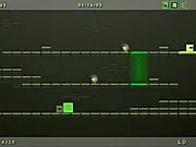 RoboGhost puzzle platformer free online game, collecting energy seeds, guiding a robot to a portal, PlayArcadeHub