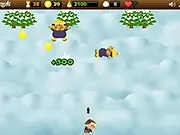 Snow Angels free online snowball fight action game where you defeat enemies and dig for snowballs on PlayArcadeHub